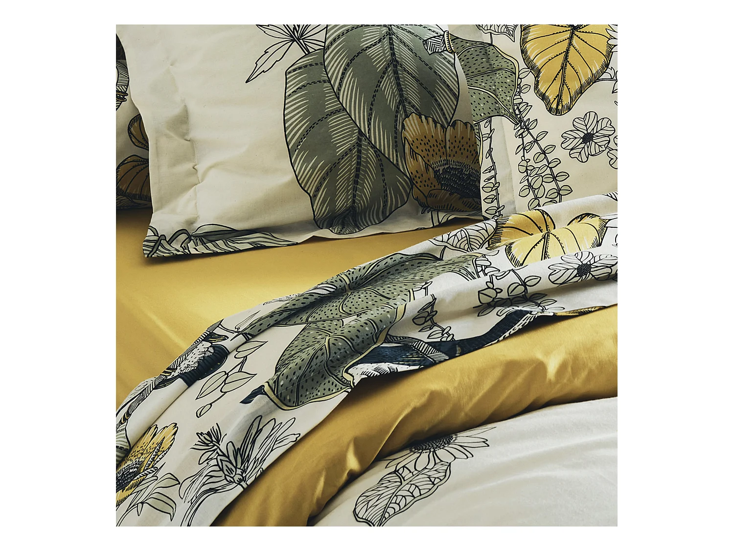 Drap plat imprimé Toco