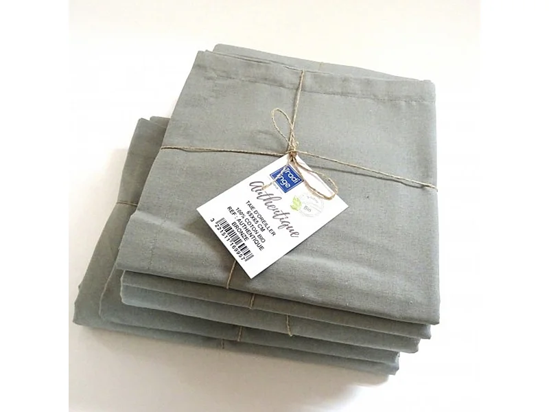 Drap plat en 100% coton biologique