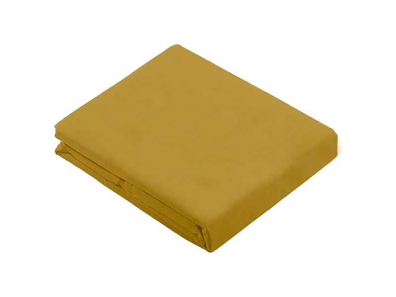 Drap Plat Uni en 100 % Coton