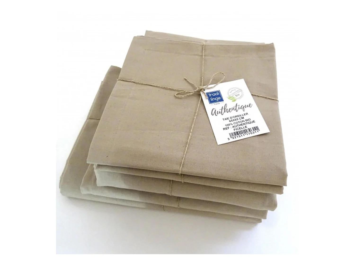 Drap plat en 100% coton biologique