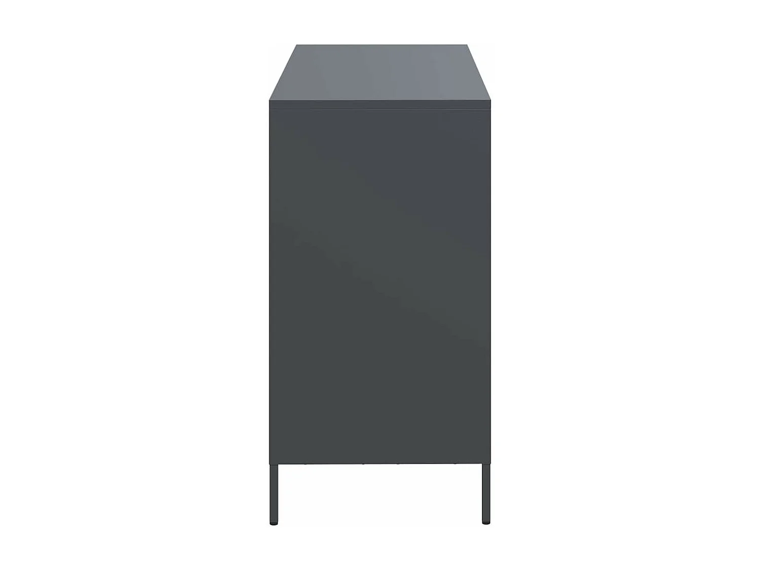 Dressoir 101,5x39x73,5 cm koudgewalst staal antracietkleurig