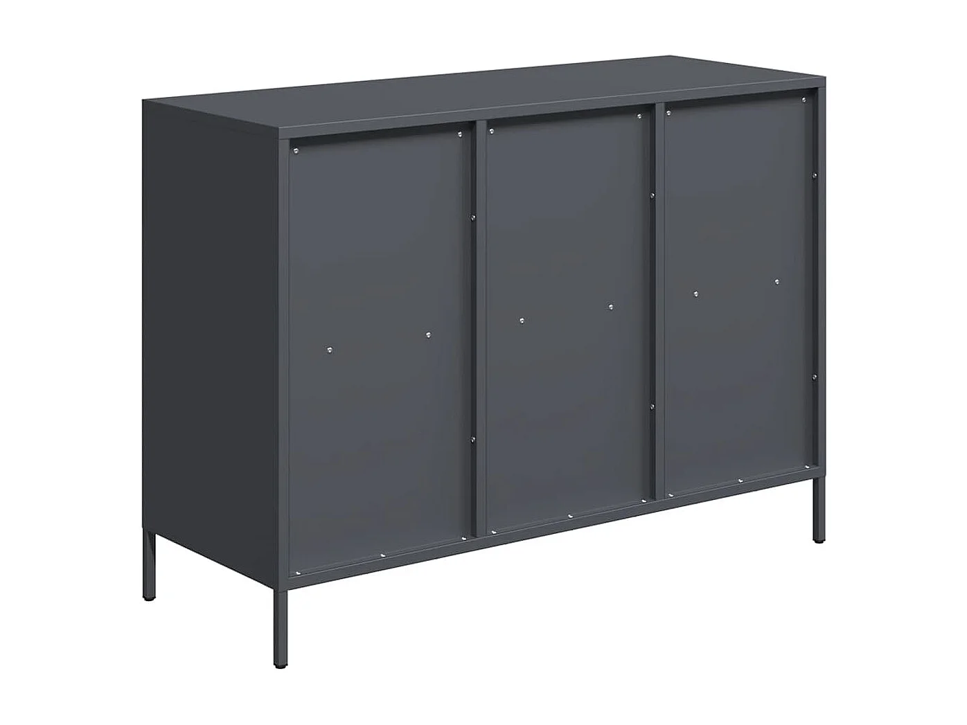 Buffet anthracite 101,5x39x73,5 cm acier laminé à froid