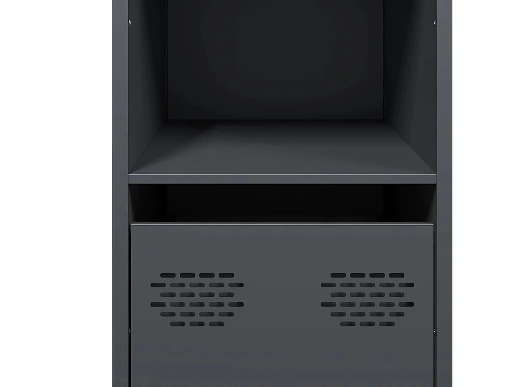 Buffet anthracite 101,5x39x73,5 cm acier laminé à froid