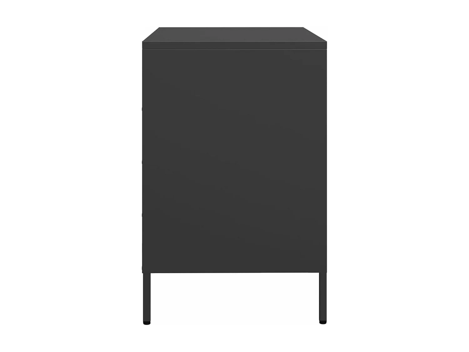 Sideboard Schwarz 68x39x58,5 cm Kaltgewalzter Stahl