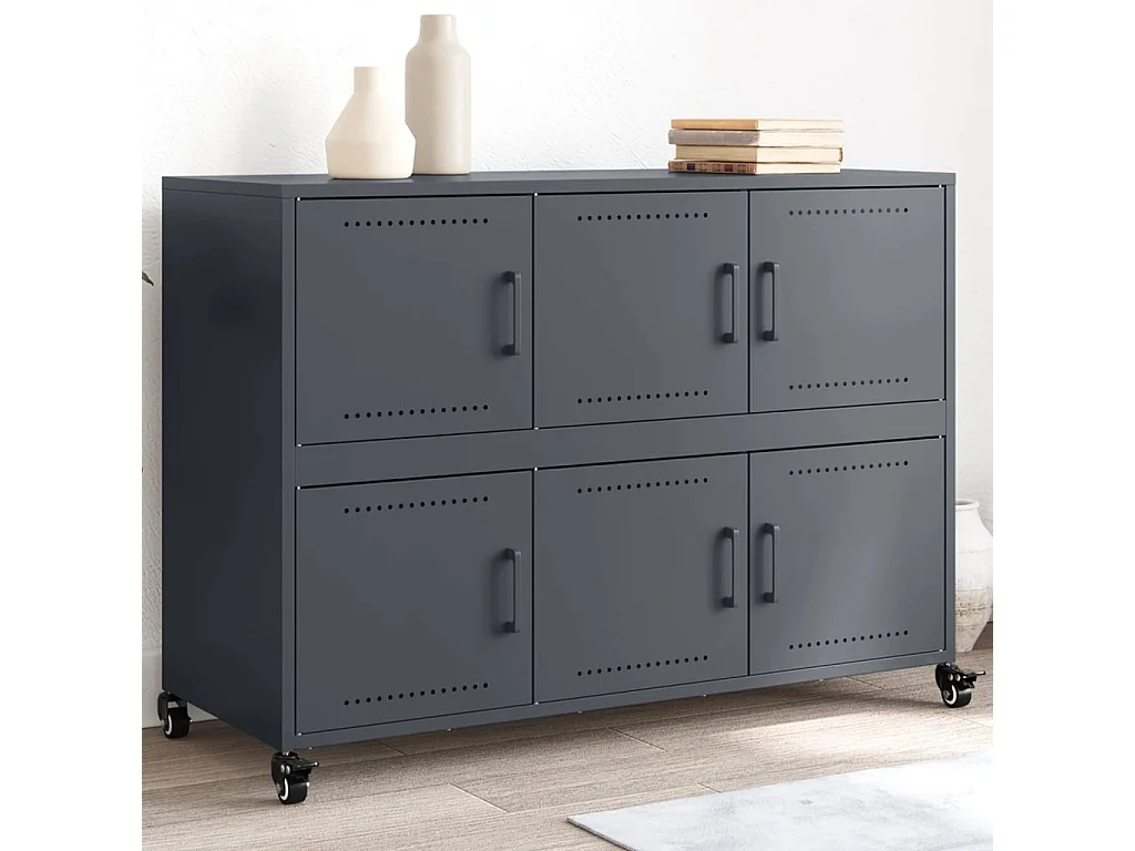 Sideboard Anthrazit 100,5x39x72 cm Stahl