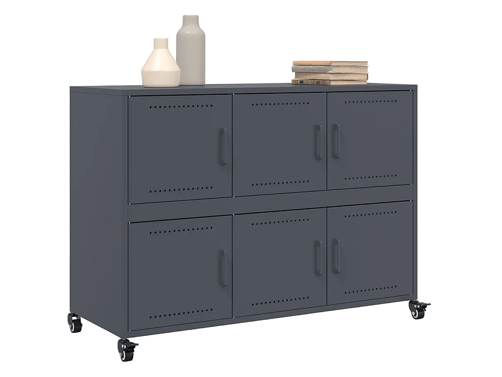 Sideboard Anthrazit 100,5x39x72 cm Stahl