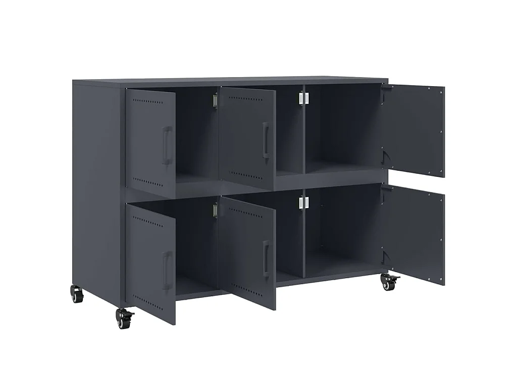 Sideboard Anthrazit 100,5x39x72 cm Stahl