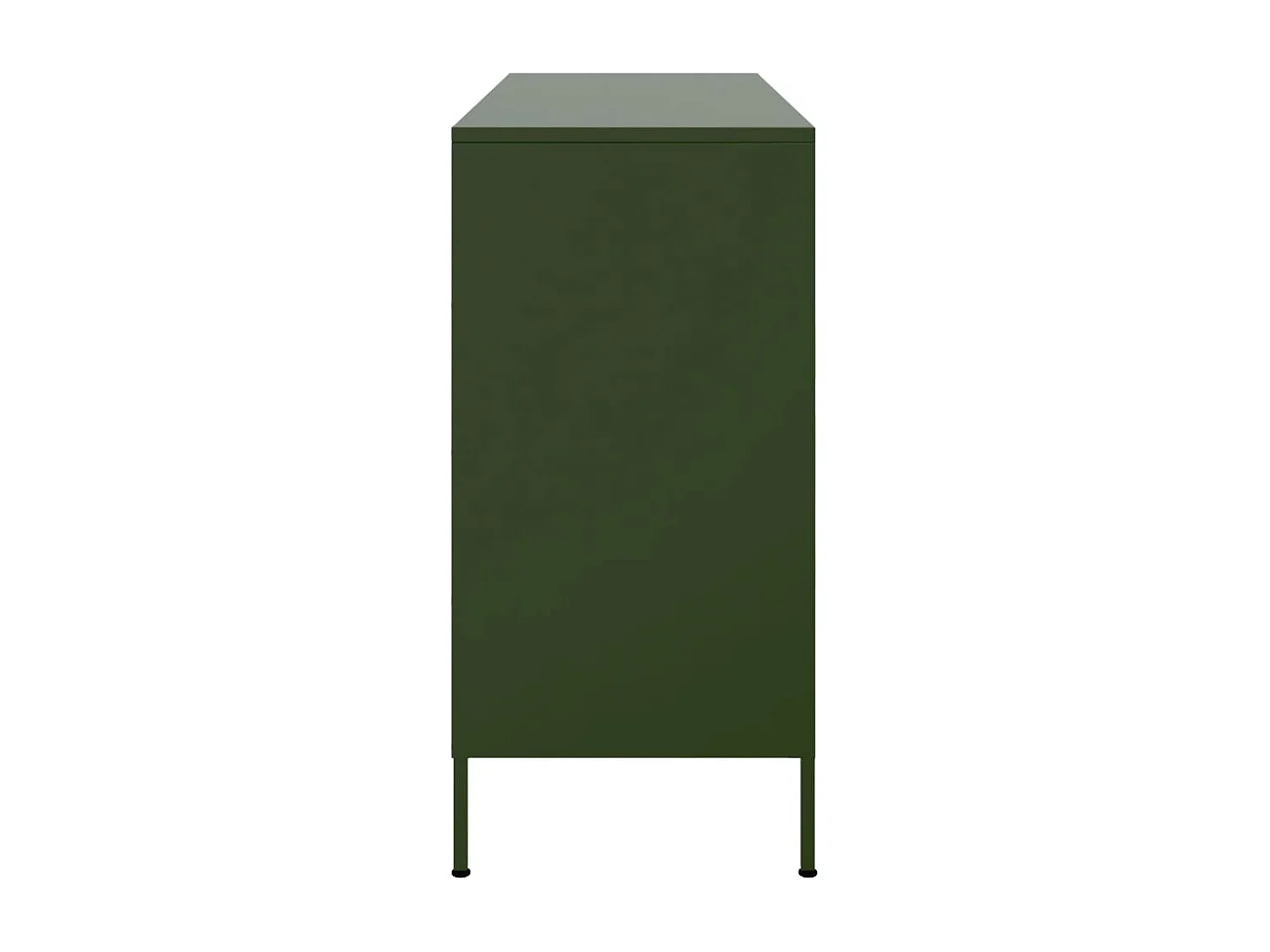 Aparador 100,5x39x79 cm aço verde-azeitona
