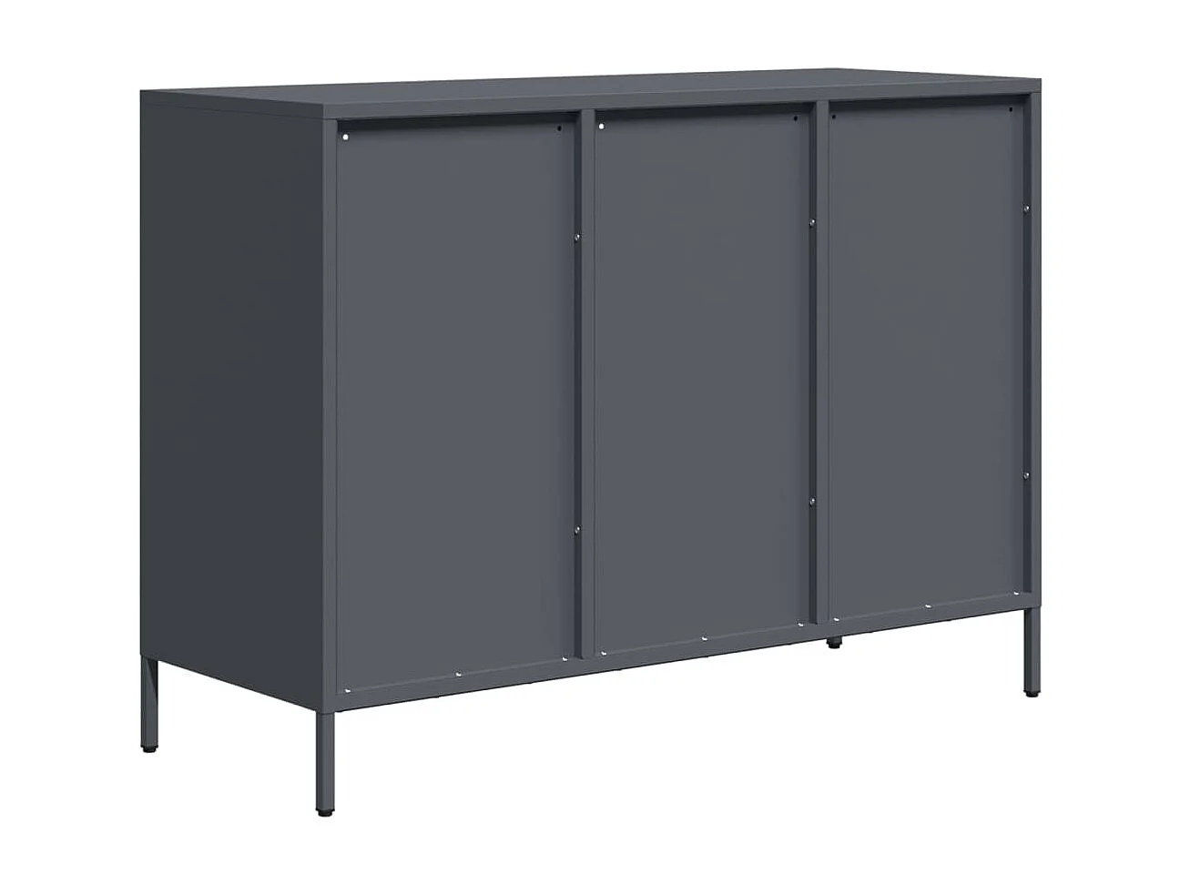 Sideboard Anthrazit 101,5x39x73,5 cm Kaltgewalzter Stahl