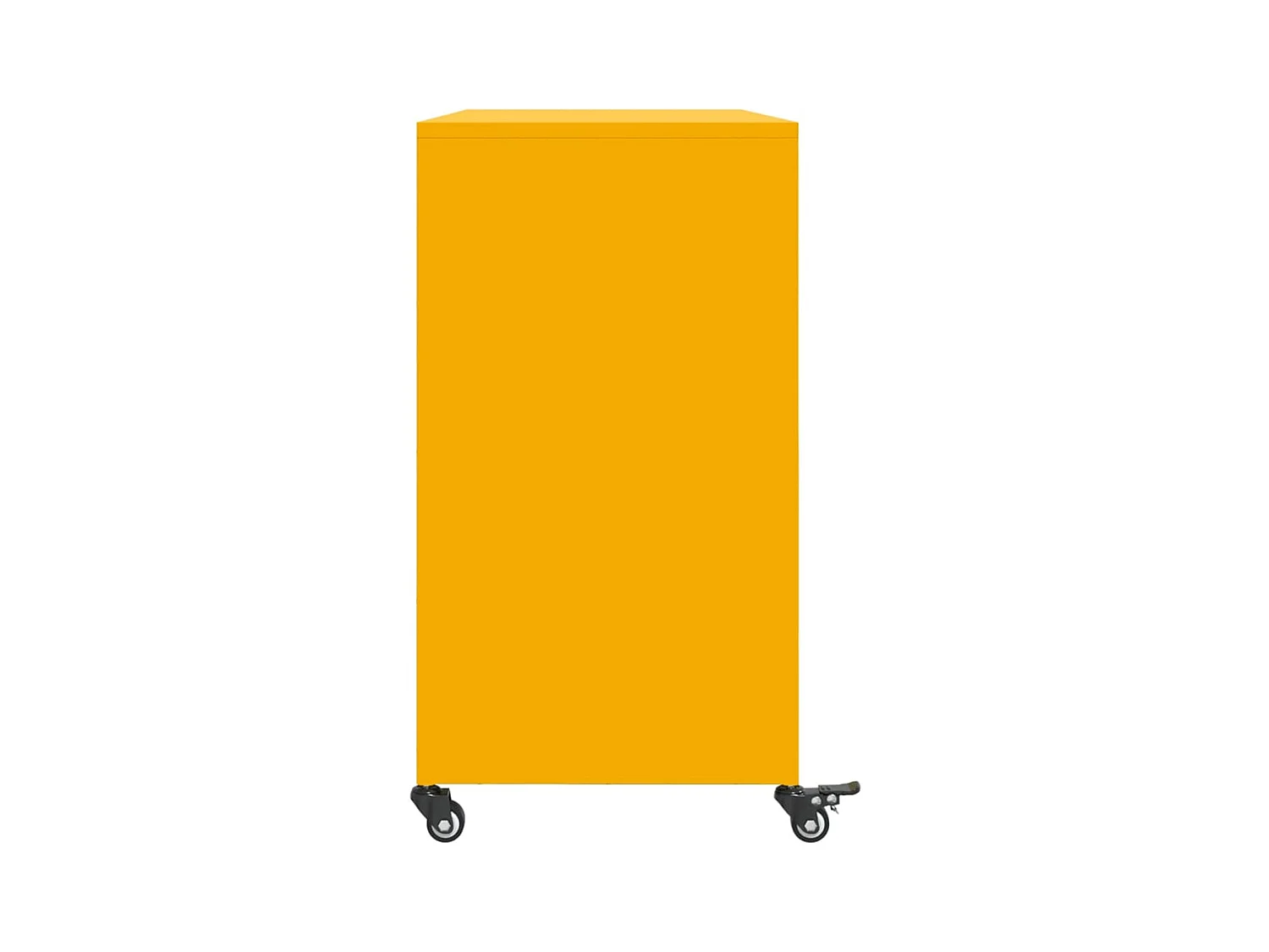 Buffet jaune moutarde 100,5x39x72 cm acier