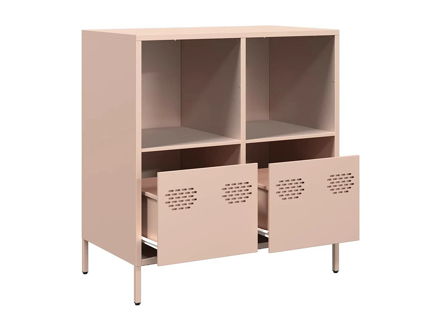 Buffet rose 68x39x73,5 cm acier laminé à froid