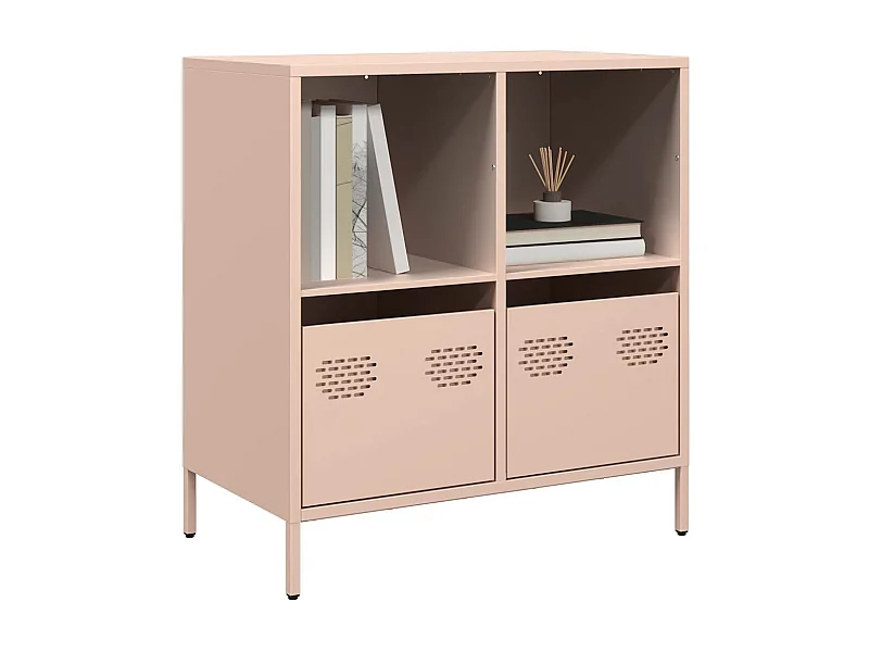 Buffet rose 68x39x73,5 cm acier laminé à froid