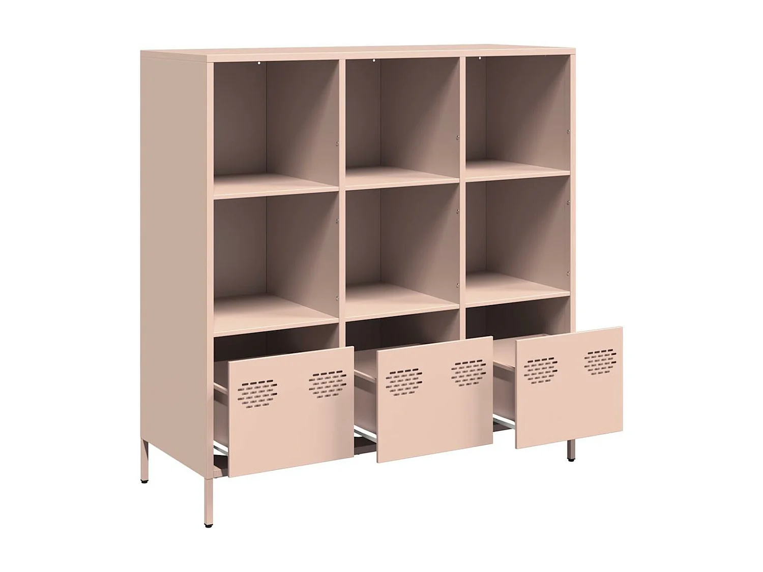 Highboard Rosa 101,5x39x103,5 cm Stahl