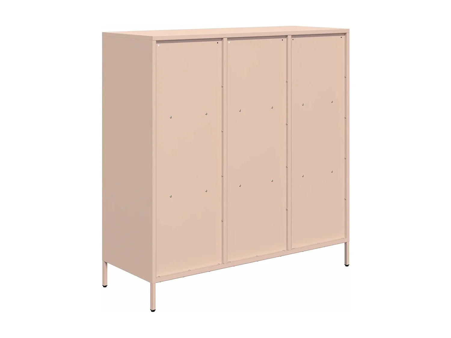 Buffet haut rose 101,5x39x103,5 cm acier