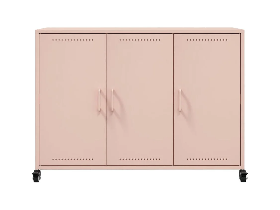 Buffet rose 100,5x39x72 cm acier