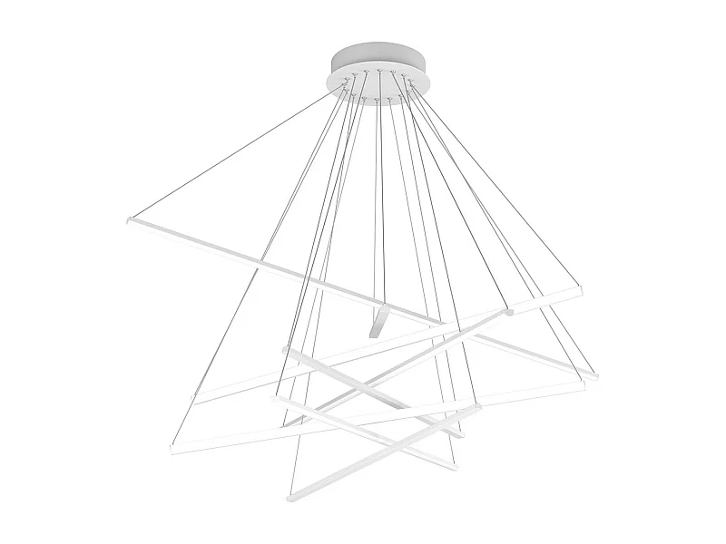 Sospensione Moderna Dna Alluminio Bianco Led 50W