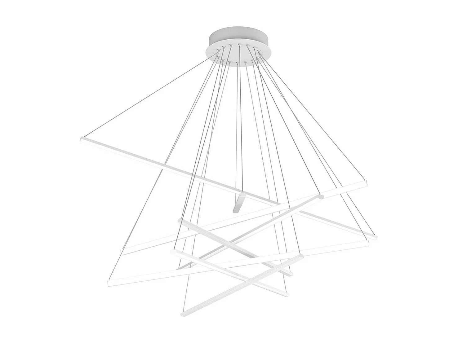 Sospensione Moderna Dna Alluminio Bianco Led 50W