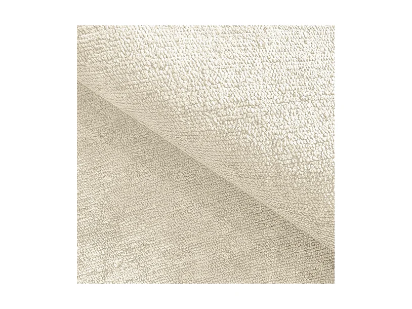 SENSI Sessel Relaxstuhl mit 360° Drehung und Schwingfunktion – Lux-Schaumkissen, Beige, 104x46x119 cm