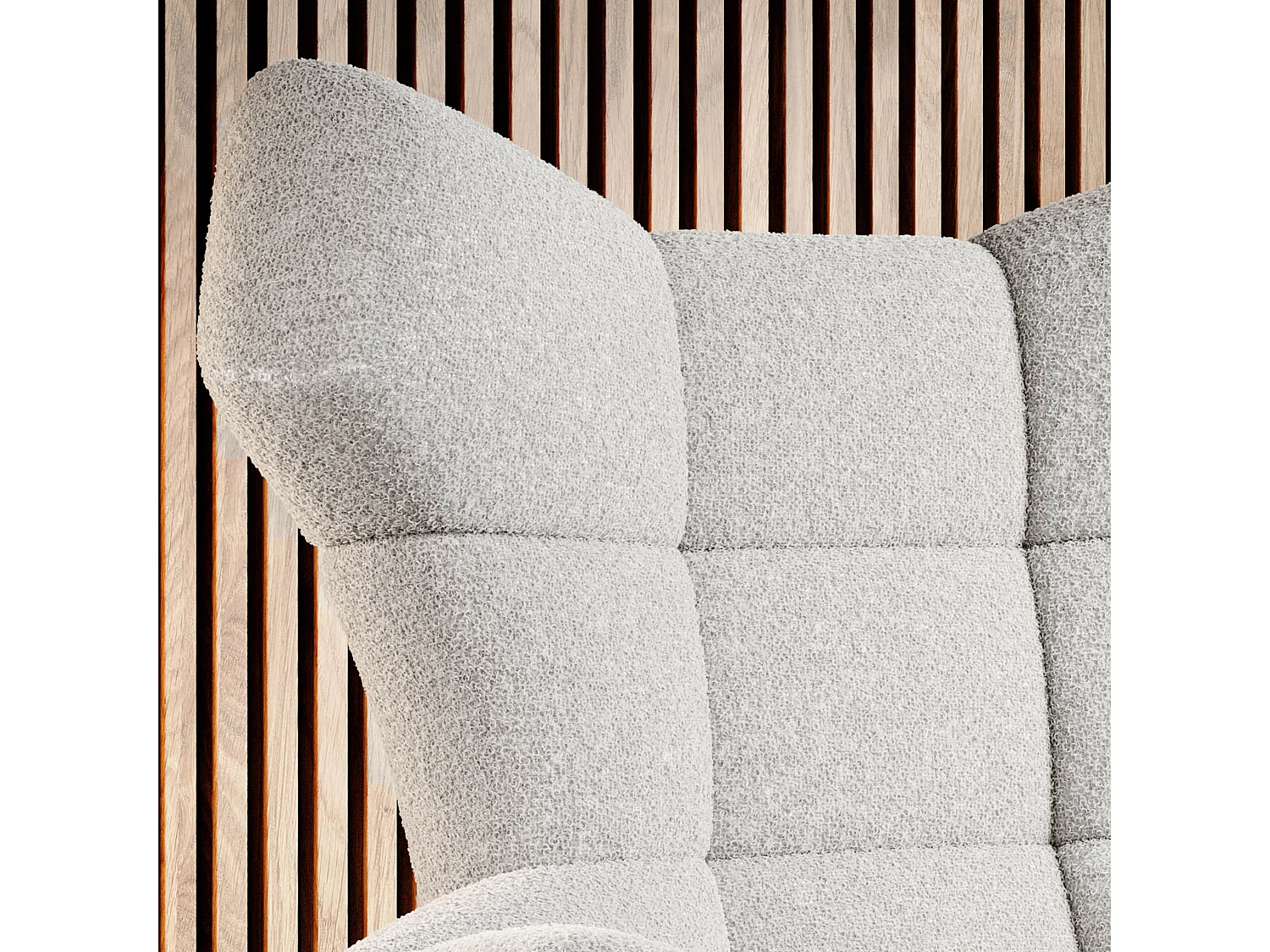 SENSI Relaxfauteuil met 360° draaibaar en schommelfunctie – Lux-schuimkussen, Wit, 104x46x119 cm