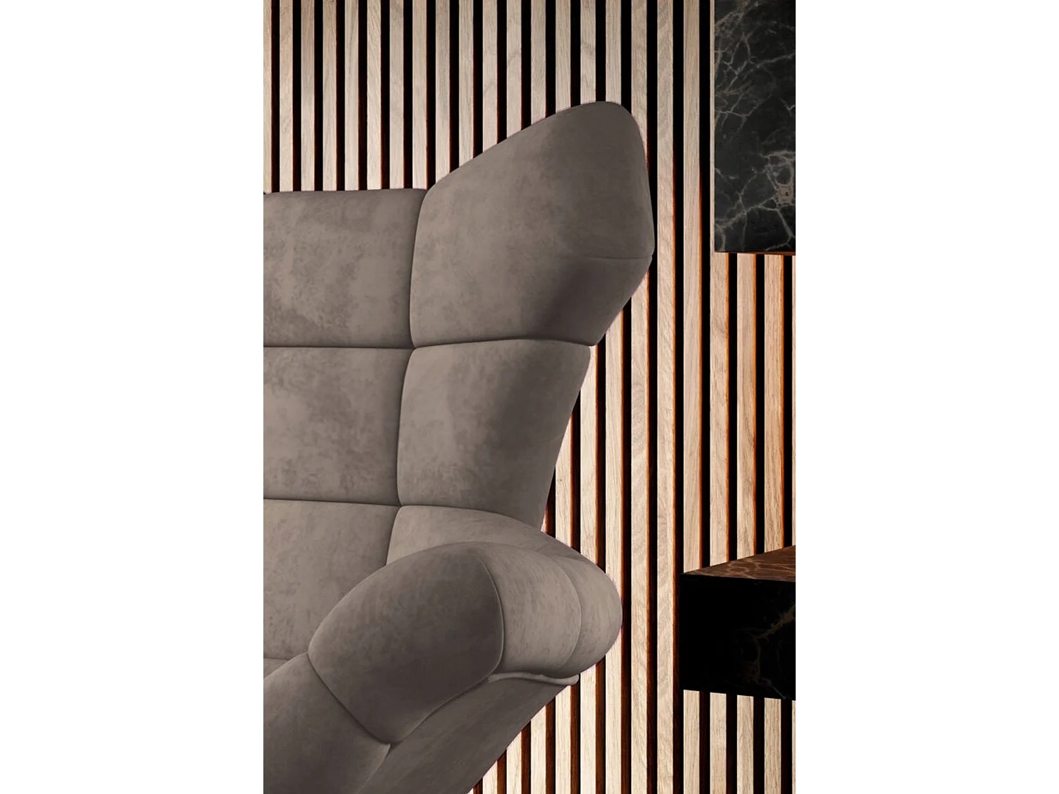 SENSI Relaxfauteuil met 360° draaibaar en schommelfunctie – Lux-schuimkussen, Cappuccino, 104x46x119 cm