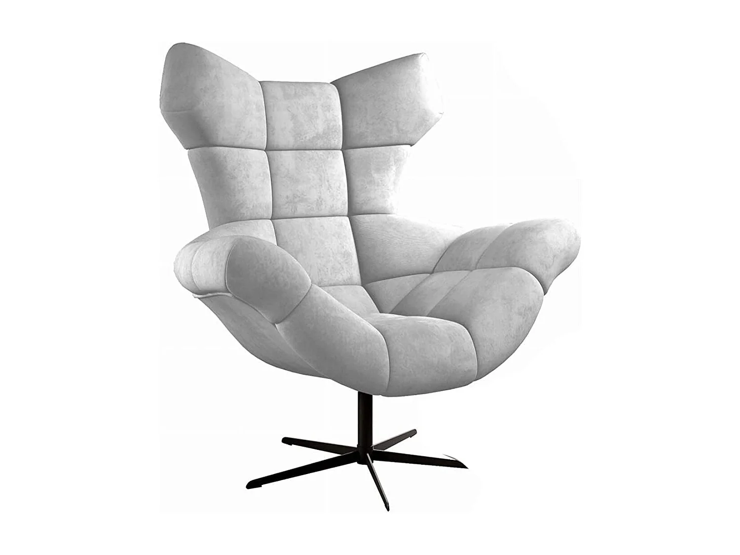 SENSI Relaxfauteuil met 360° draaibaar en schommelfunctie – Lux-schuimkussen, Essen, 104x46x119 cm