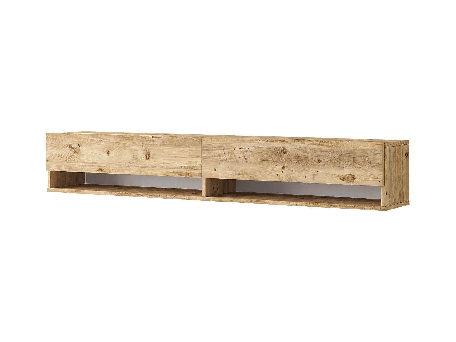 Meuble TV à 2 beige 180 x 31.5 x 29.5 cm 03_0007774