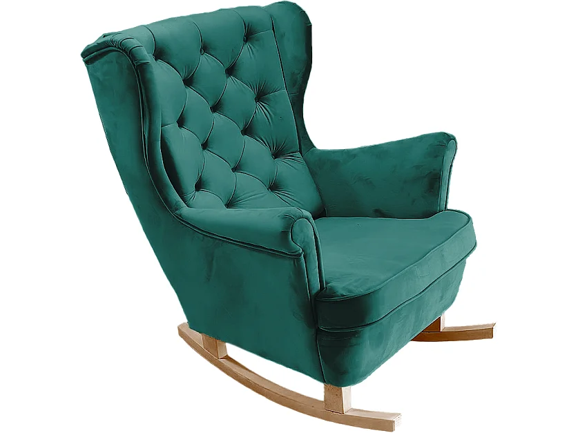 Fauteuil Relax avec accoudoirs et siège rembourré, fauteuil de salon, 102x81x95cm Vert_29852