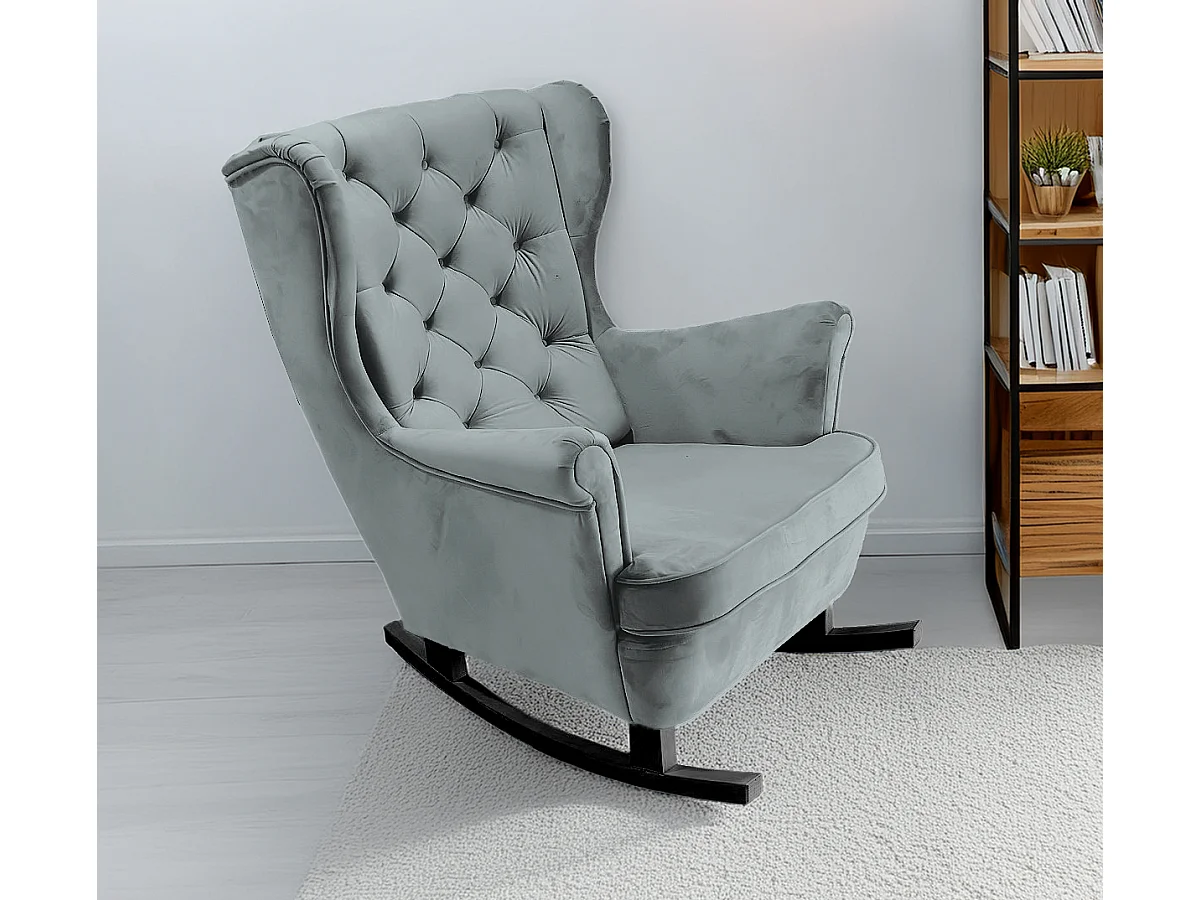 Relaxfauteuil met Gestoffeerde Zitting en Armleuningen, TV Fauteuil 102x81x95cm Asgrijs_29859