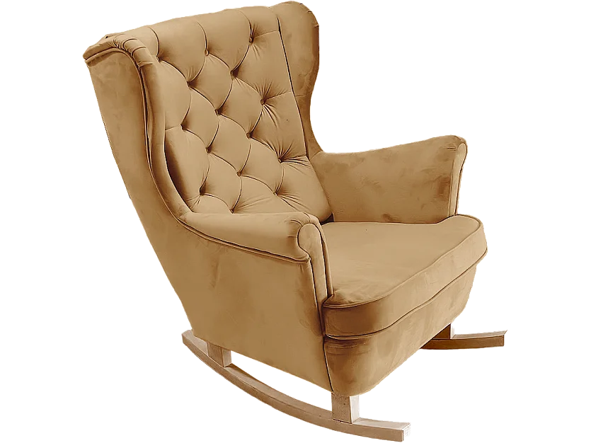 Fauteuil Relax avec accoudoirs et siège rembourré, fauteuil de salon, 102x81x95cm Beige_29805