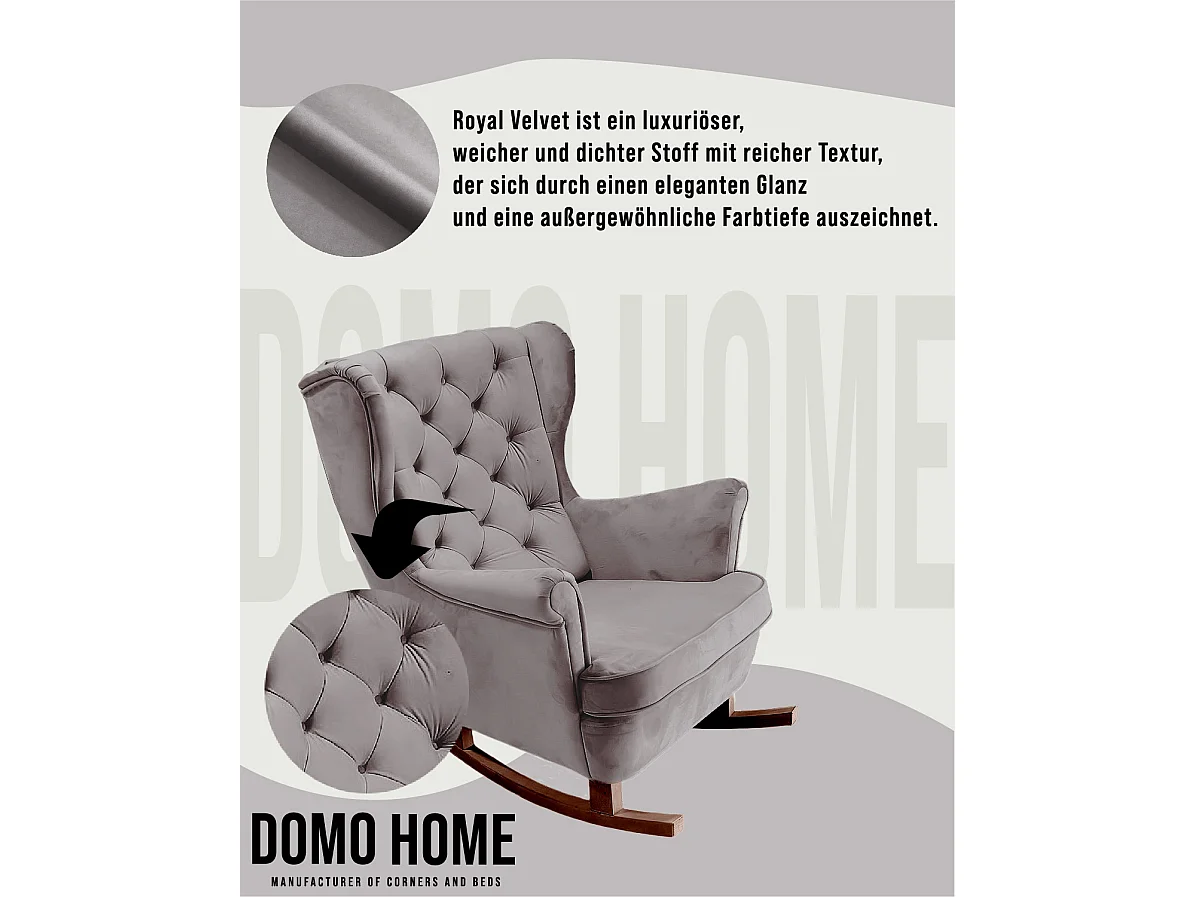 Relaxsessel mit gepolstertem Sitz und Armlehnen, Fernsehsessel 102x81x95cm Grau_29841