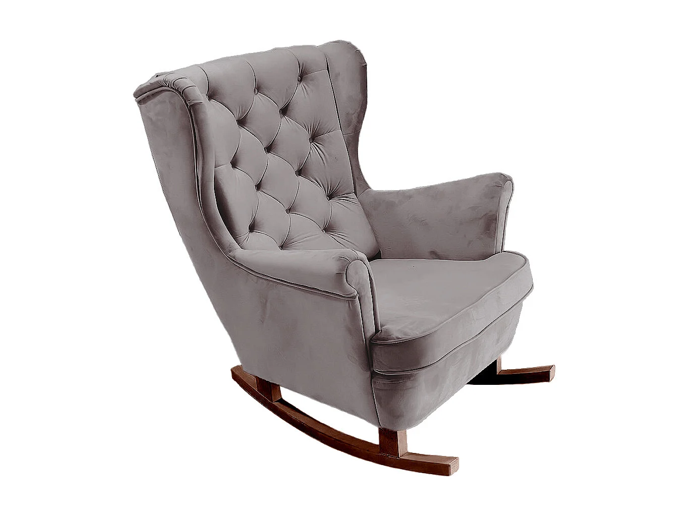 Fauteuil Relax avec accoudoirs et siège rembourré, fauteuil de salon, 102x81x95cm Gris_29841