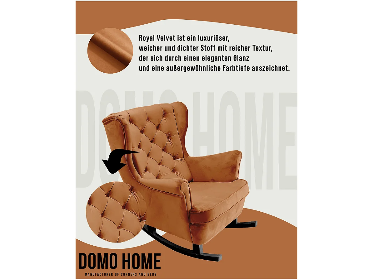 Relaxfauteuil met Gestoffeerde Zitting en Armleuningen, TV Fauteuil 102x81x95cm Oranje_29824
