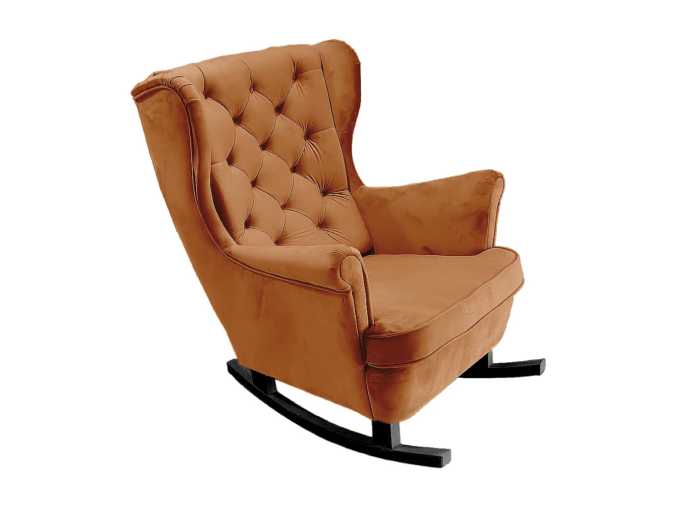 Relaxfauteuil met Gestoffeerde Zitting en Armleuningen, TV Fauteuil 102x81x95cm Oranje_29824