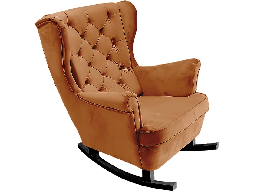 Relaxfauteuil met Gestoffeerde Zitting en Armleuningen, TV Fauteuil 102x81x95cm Oranje_29824