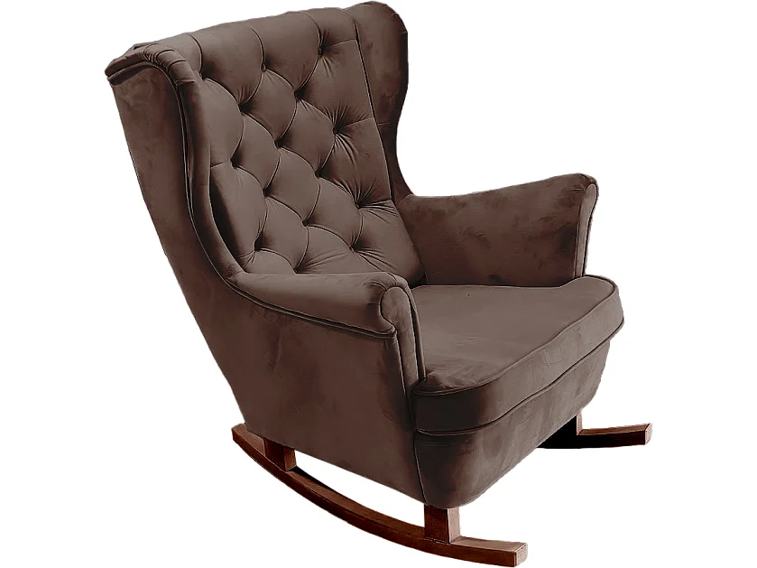 Fauteuil Relax avec accoudoirs et siège rembourré, fauteuil de salon, 102x81x95cm Marron_29815