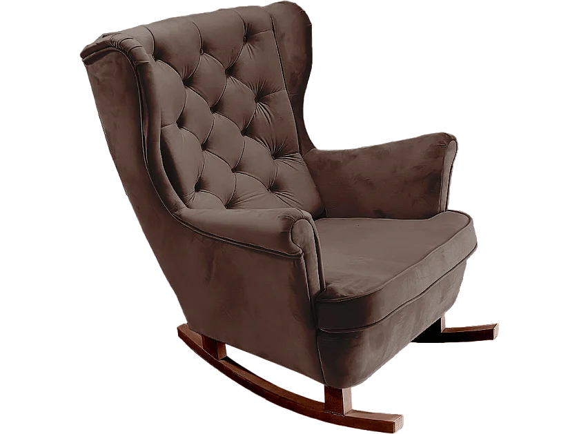 Fauteuil Relax avec accoudoirs et siège rembourré, fauteuil de salon, 102x81x95cm Marron_29815