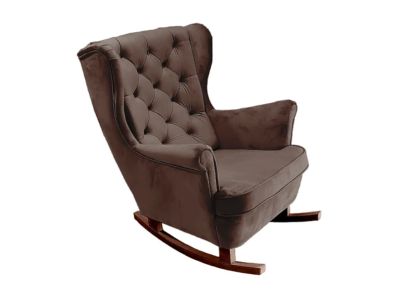 Fauteuil Relax avec accoudoirs et siège rembourré, fauteuil de salon, 102x81x95cm Marron_29815