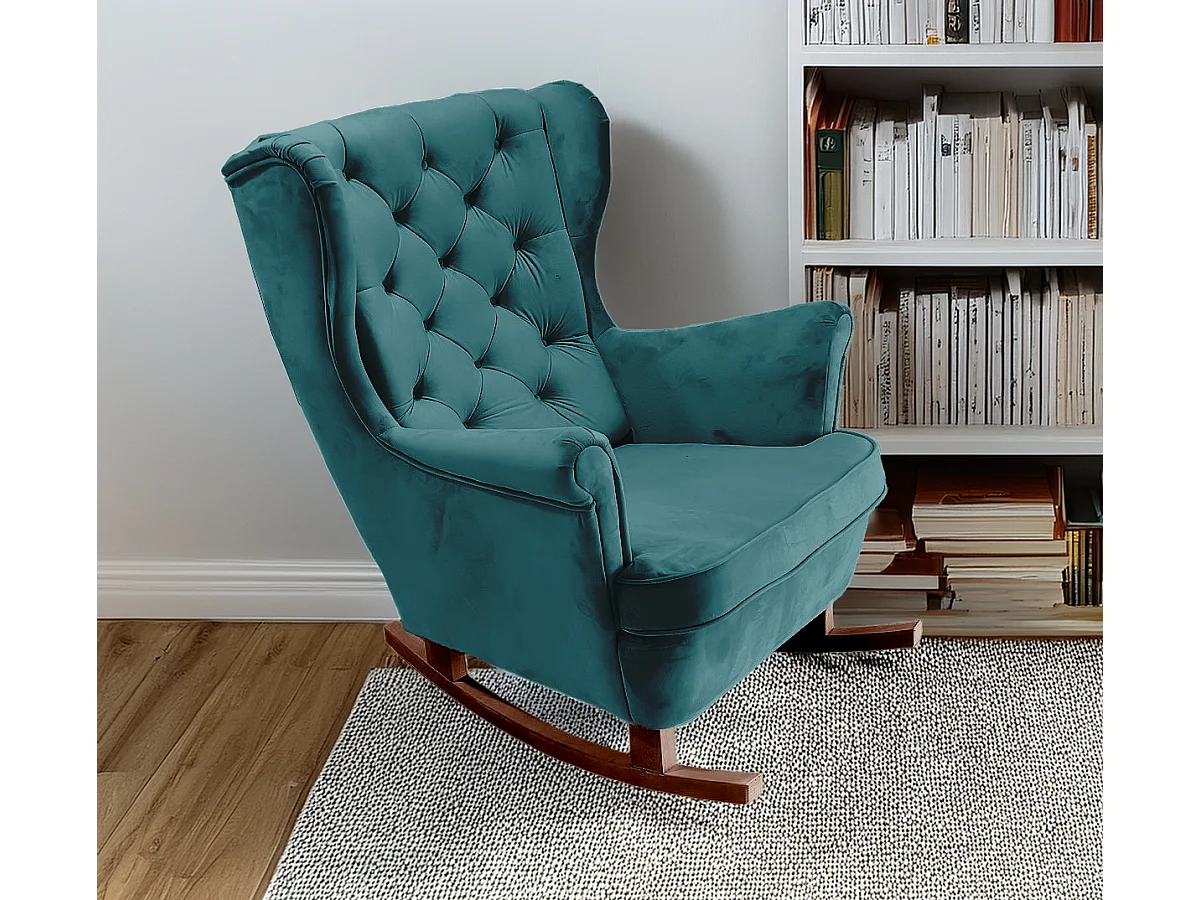 Relaxsessel mit gepolstertem Sitz und Armlehnen, Fernsehsessel 102x81x95cm Marine_29860