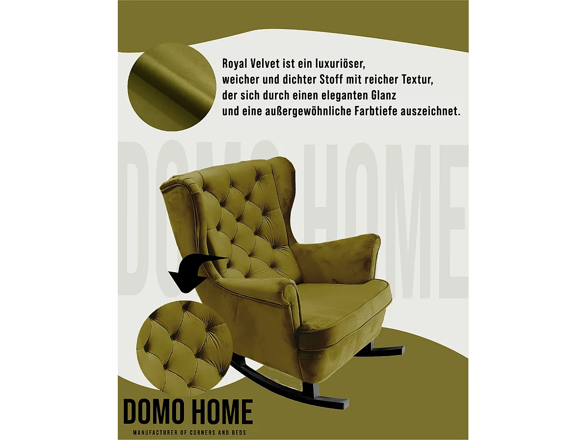 Relaxfauteuil met Gestoffeerde Zitting en Armleuningen, TV Fauteuil 102x81x95cm Groen_29846