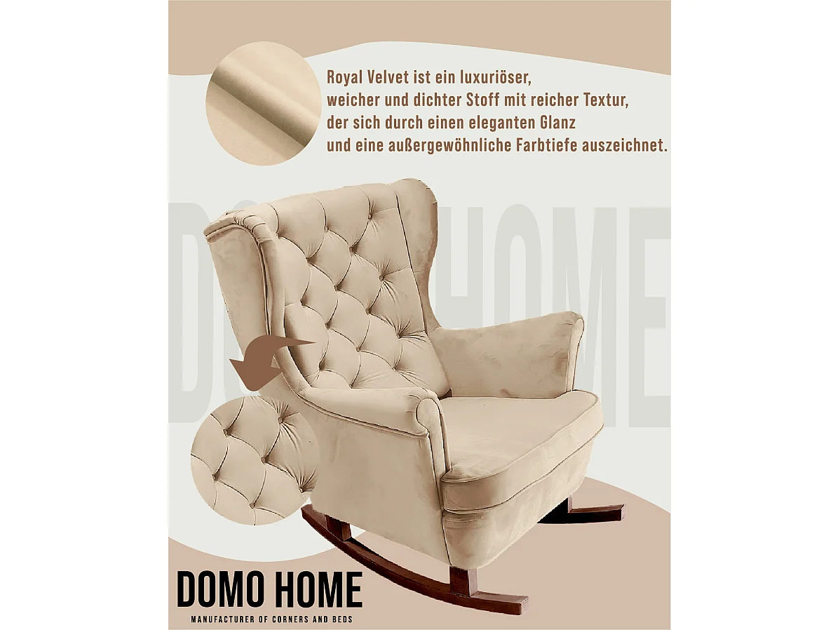 Relaxfauteuil met Gestoffeerde Zitting en Armleuningen, TV Fauteuil 102x81x95cm Beige_29801
