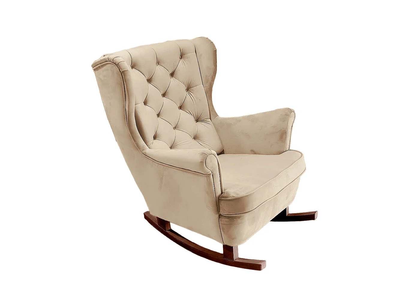 Relaxsessel mit gepolstertem Sitz und Armlehnen, Fernsehsessel 102x81x95cm Beige_29801