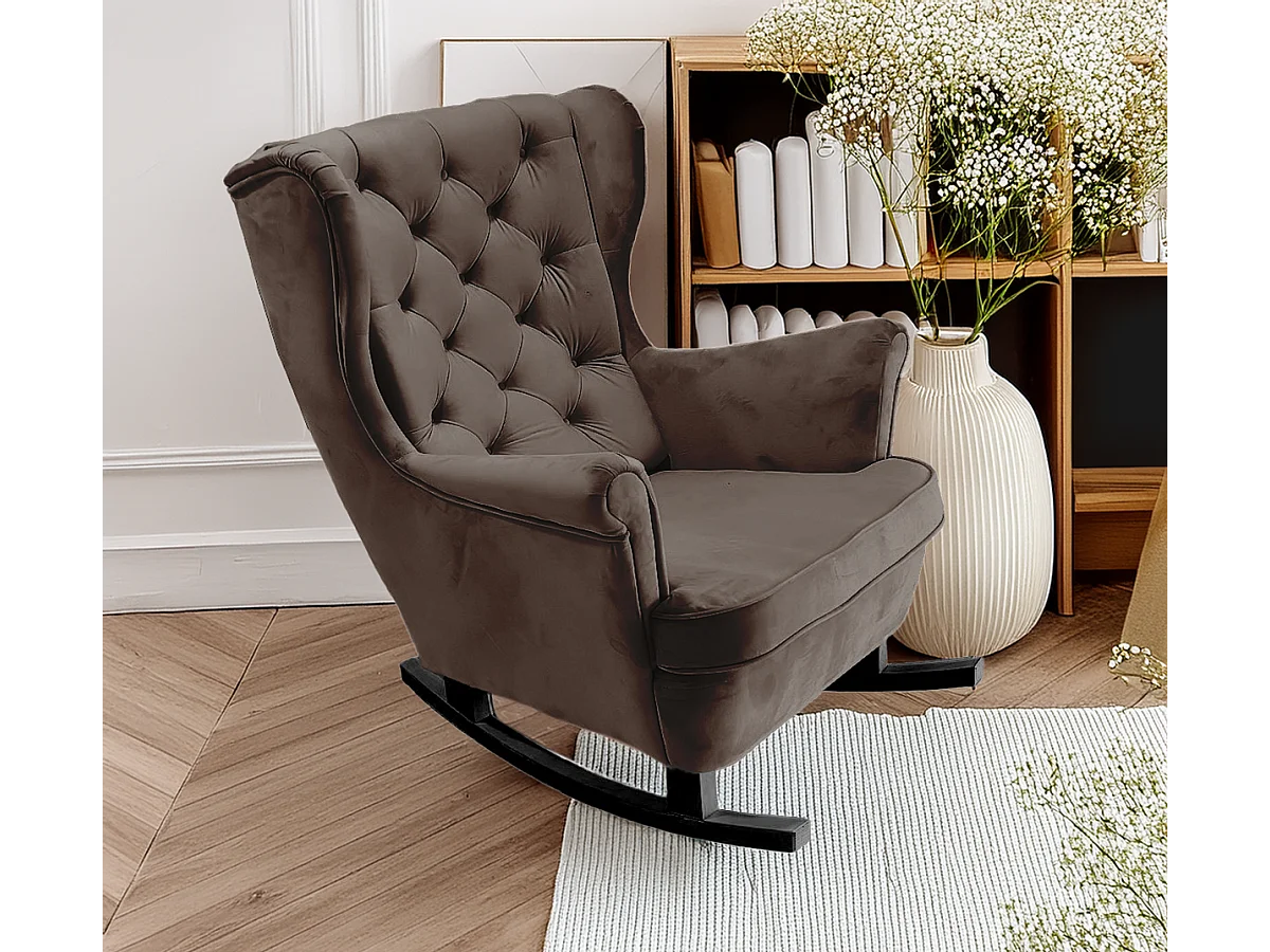 Relaxfauteuil met Gestoffeerde Zitting en Armleuningen, TV Fauteuil 102x81x95cm Bruin_29844