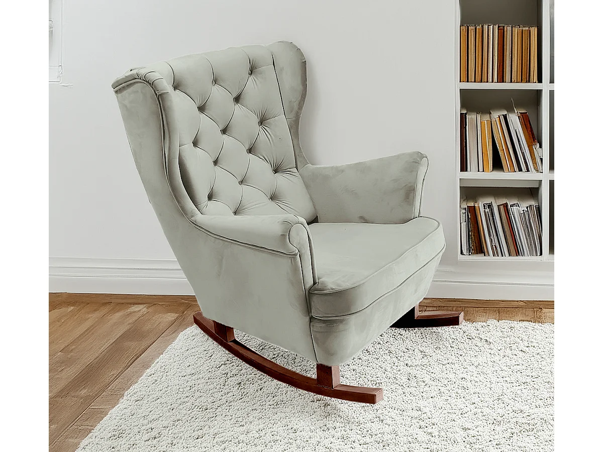 Fotel Relax z Tapicerowanym Siedzeniem i Podłokietnikami, Fotel TV 102x81x95cm Popiel_29856