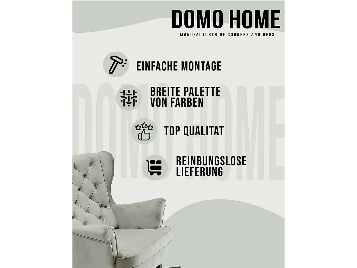 Fauteuil Relax avec accoudoirs et siège rembourré, fauteuil de salon, 102x81x95cm Cendre_29856