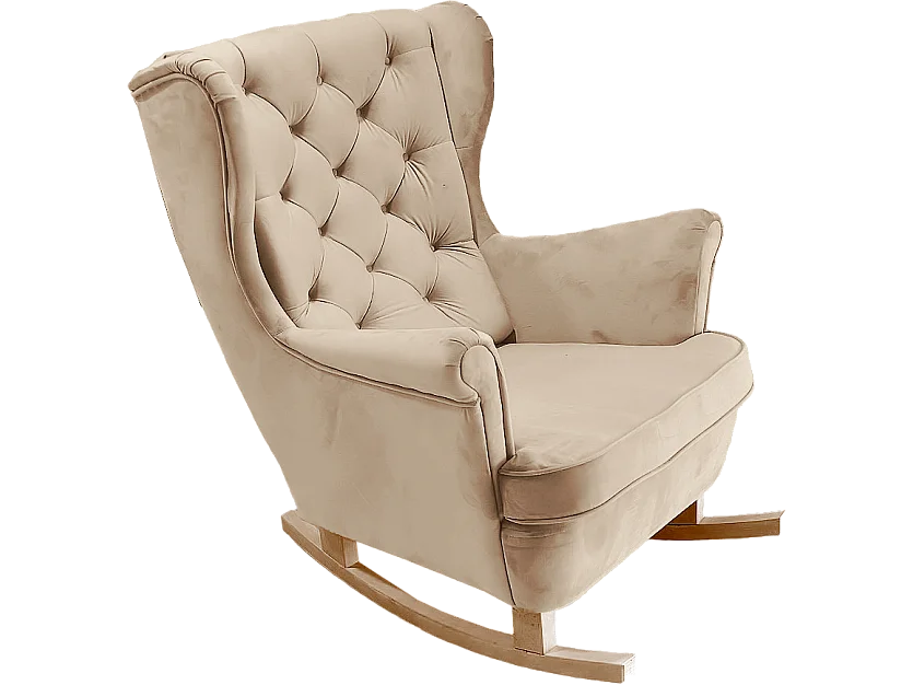 Fauteuil Relax avec accoudoirs et siège rembourré, fauteuil de salon, 102x81x95cm Cappuccino_29812