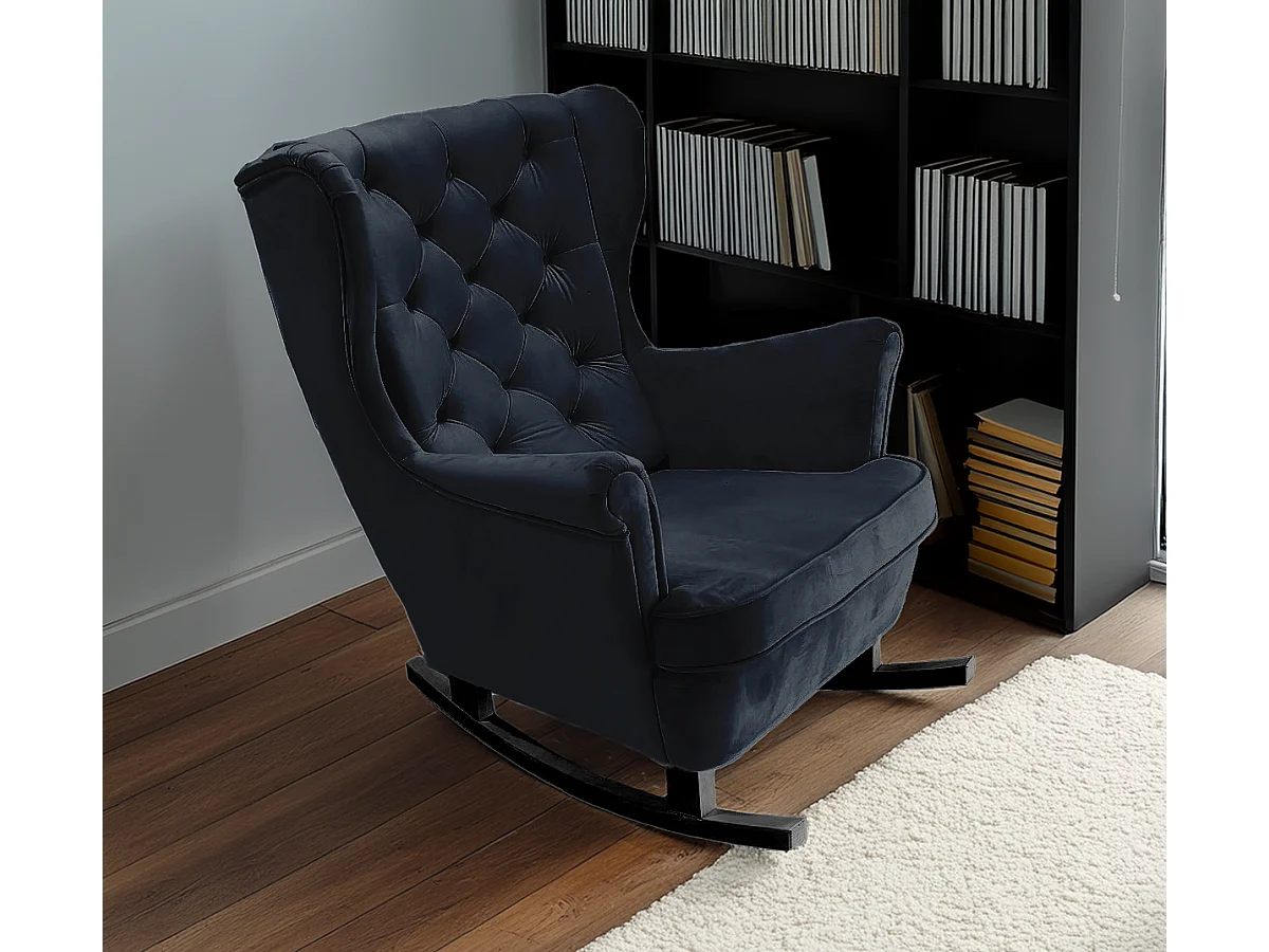 Relaxfauteuil met Gestoffeerde Zitting en Armleuningen, TV Fauteuil 102x81x95cm Zwart_29863