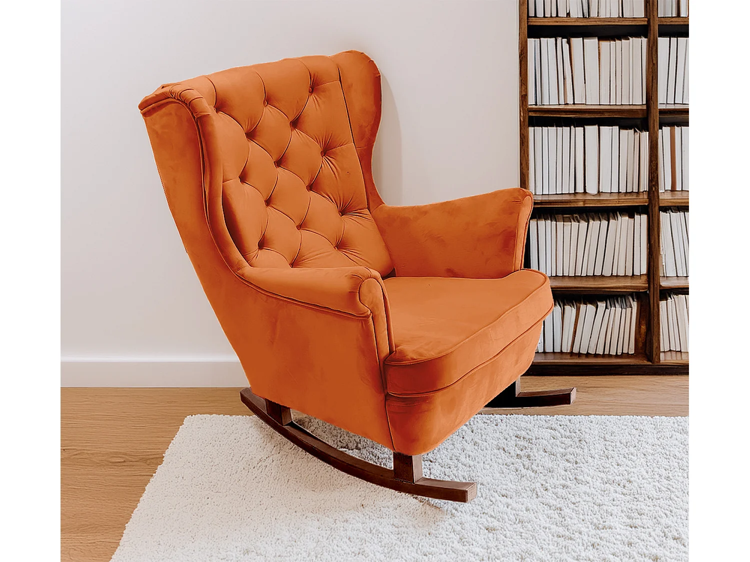 Relaxfauteuil met Gestoffeerde Zitting en Armleuningen, TV Fauteuil 102x81x95cm Oranje_29825