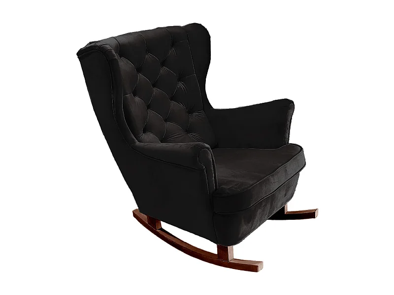 Relaxfauteuil met Gestoffeerde Zitting en Armleuningen, TV Fauteuil 102x81x95cm Zwart_29884