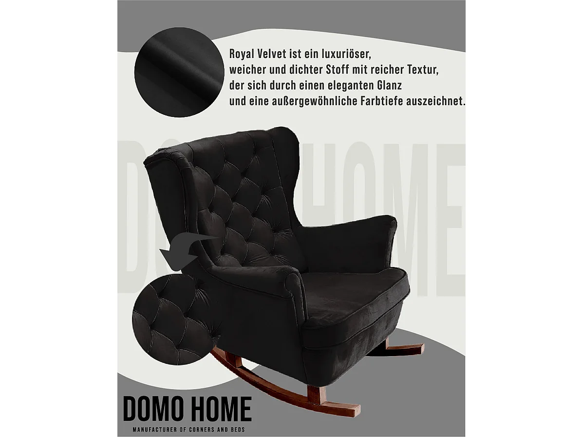 Fotel Relax z Tapicerowanym Siedzeniem i Podłokietnikami, Fotel TV 102x81x95cm Czarny_29884