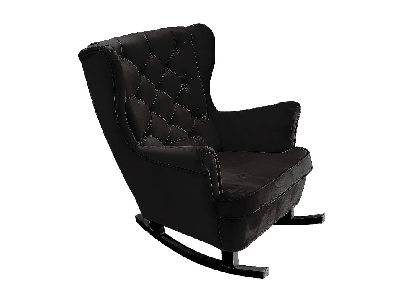 Relaxfauteuil met Gestoffeerde Zitting en Armleuningen, TV Fauteuil 102x81x95cm Zwart_29884
